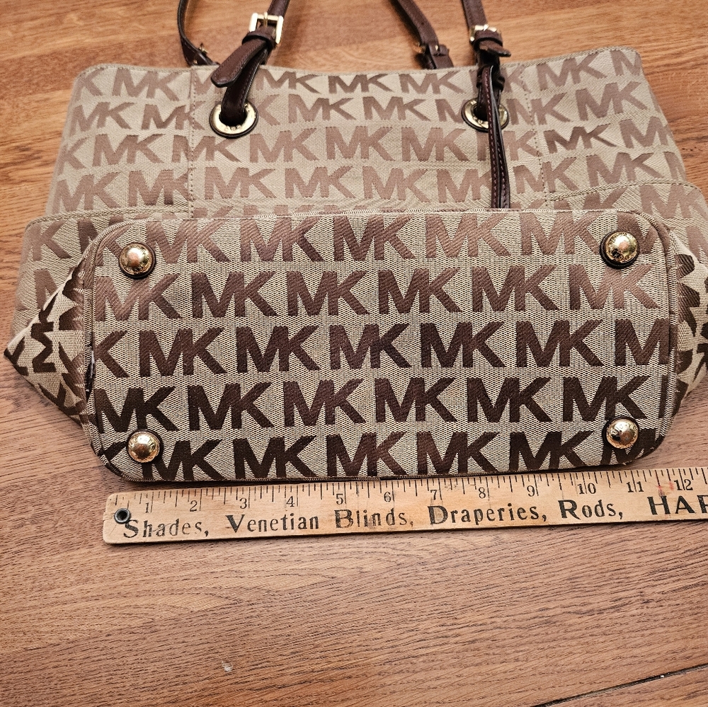 MICHAEL KORS Designer Jet Set Signature Logo Tote Pure Bag - Picture 12 of 14